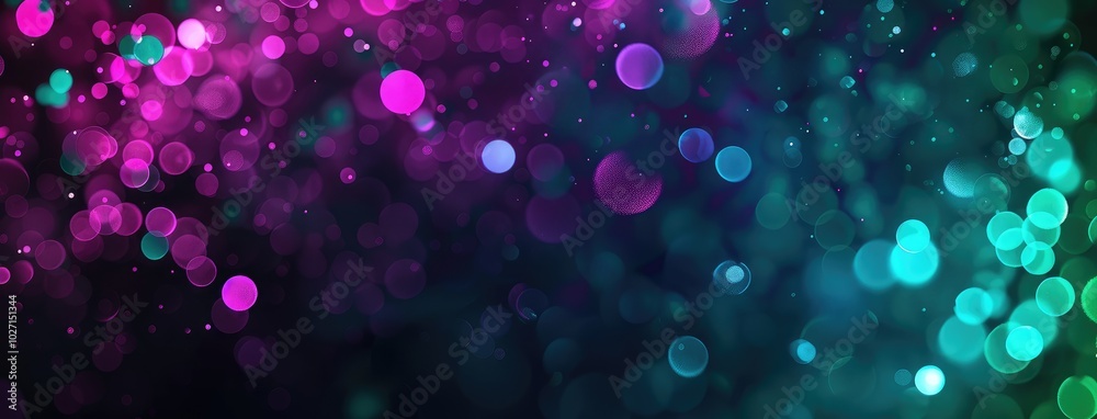 Canvas Prints Vibrant Colorful Bokeh Background with Party Vibe