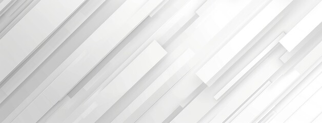 Fototapeta premium Modern White Geometric Patterns Abstract Background