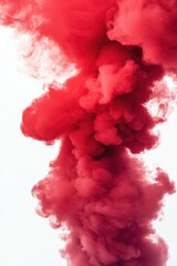Fototapeta premium Jetliner in Red Smoke