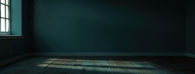 Empty Room with Sunlight Through Window Concept