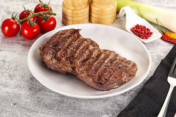 Rib eye steak grilled beef