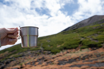 山で飲むコーヒーはおいしい