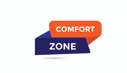 Comfort zone web banner templates. Vector Illustration