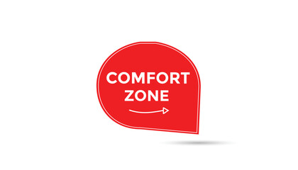 Comfort zone web banner templates. Vector Illustration
