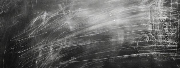 Abstract Chalk Smudges on Blackboard Background
