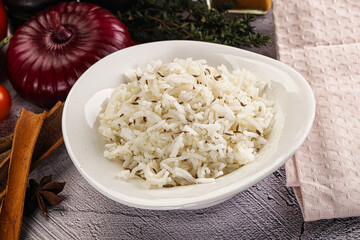 Indian cuisine jeera basmati rice
