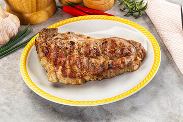 Grilled pork sirloin for dinner