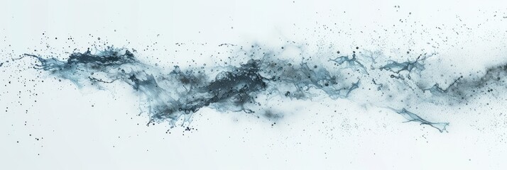 Abstract Smoke Wave on White Background