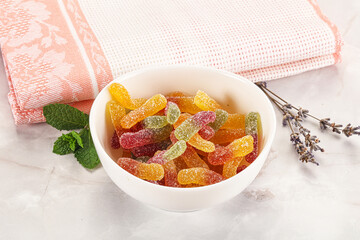 Sweet and sour marmalade worms