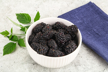 Natural organic sweet ripe blackberry