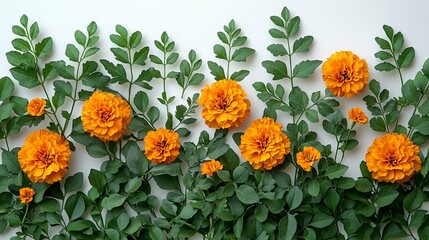 Tiny Terracotta Leaves with Mint Green Accents