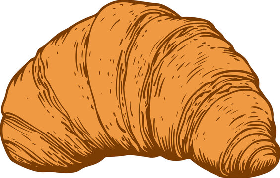 recommend clip art: Croissant drawing clipart design illustration