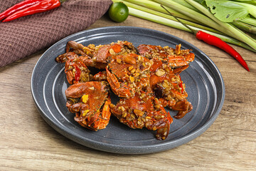 Steamed Spider crab Claws in tamatind sauce