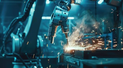 Precision Robotic Welding in Industrial Setting