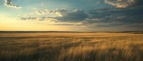 Expansive prairies and dramatic cloudscapes in the heartland of America