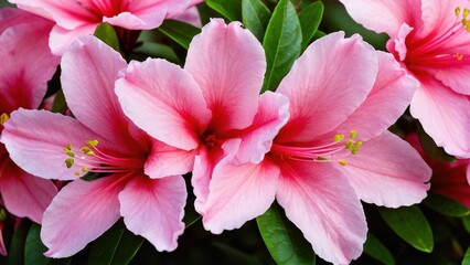 Beautiful azelia flower illustration, ideal for gardening guides, floral designs, or botanical projects