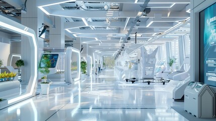 Cutting-Edge Futuristic Laboratory Interior