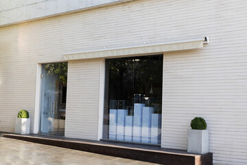 white  facade store 