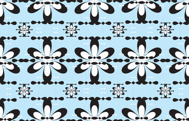 Ikat ethnic tribal ,handmade native pattern motif. Ethnic ikat abstract background art.Ikat geometric  ethnic oriental seamless pattern.Design for fabric pattern , textile ,printing and other project.
