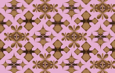 Ikat ethnic tribal ,handmade native pattern motif. Ethnic ikat abstract background art.Ikat geometric  ethnic oriental seamless pattern.Design for fabric pattern , textile ,printing and other project.