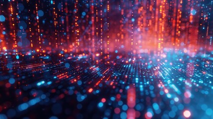 Obraz premium Vivid Digital Light Patterns