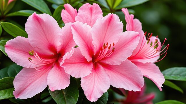 Elegant azelia bush depiction, great for outdoor landscaping concepts, gardening tools promotions, or nature-themed illustrations