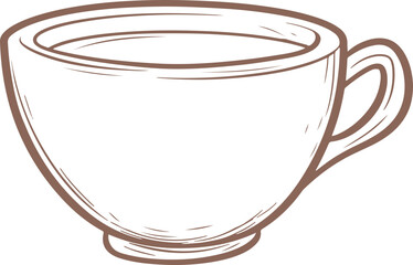 Tea cup clipart design illustration