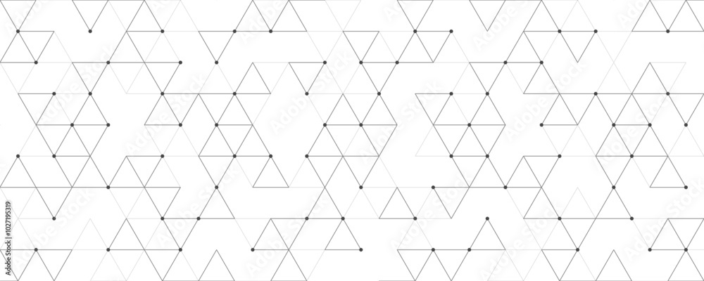 Wall mural abstract vector background with a seamless geometric pattern of simple triangle shapes. stylish vect