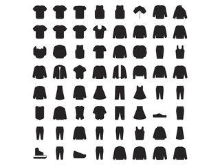 Clothing icons set