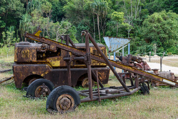 old mines of Pilok village Kanchanaburi, Thailand.