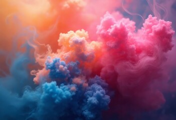 Fototapeta premium Abstract Colorful Smoke Swirl