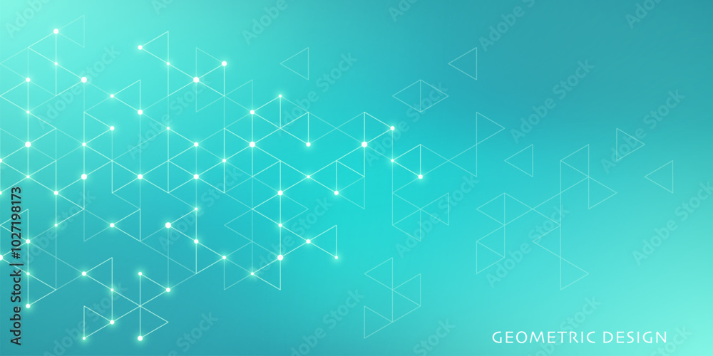 Aufkleber Abstract vector background with a geometric pattern of triangle shapes. Graphic design element 