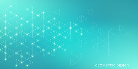 Abstract vector background with a geometric pattern of triangle shapes. Graphic design element 