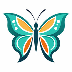 butterfly on white background