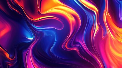 Fototapeta premium An abstract background with vibrant swirls of color and light, ideal for adding a dynamic and energetic feel to computer or mobile screens