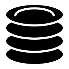 Dinnerware Vector Design Icon Style