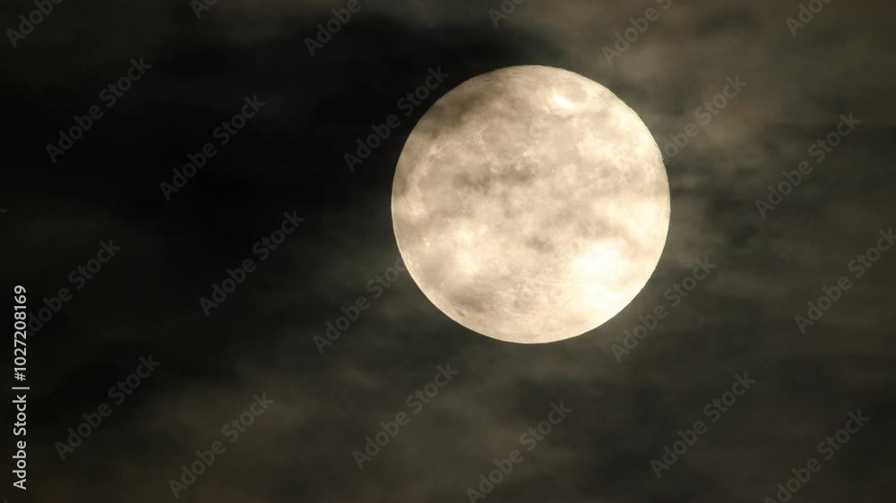 Canvas Prints moonlight and cloudy dark background