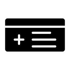 Obraz premium Insurance Card Vector Design Icon Style