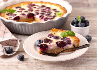 Nordic blueberry tart
