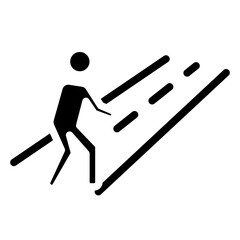 Walking Path Vector Design Icon Style