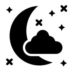 Night Sky Vector Design Icon Style