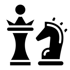 Chess Pieces Vector Design Icon Style