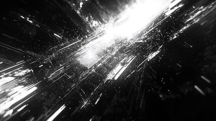 minimalist techno album cover featuring a glowing, abstract lattice structure that represents the quantum realm. In the background, a subtle