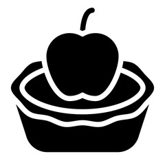 Fruit Tart Vector Design Icon Style