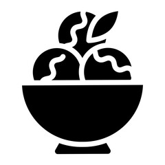 Fruit Sorbet Vector Design Icon Style