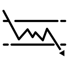 Support and Resistance Vector Design Icon Style