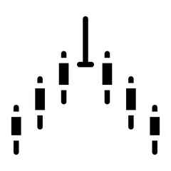 Gravestone Doji Vector Design Icon Style