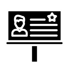 Election Banner Vector Design Icon Style