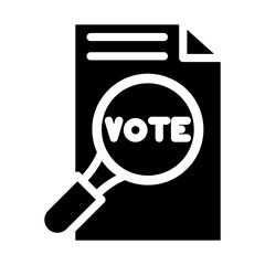 Election Magnifier Vector Design Icon Style