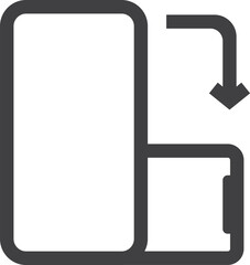 Smart Phone Rotation. Phone Vertical To Horizontal Rotate. 4K High Quality Black Screen Video.	